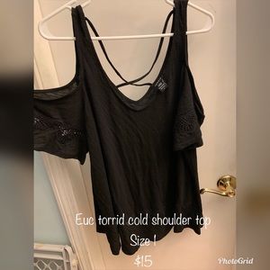 Torrid cold shoulder top